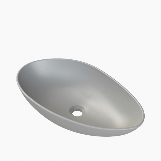 Επικαθήμενος Νιπτήρας Πορσελάνης 60x30cm Cerastyle Olive 07210Α-97 Ματ Γκρί Επικαθήμενος Νιπτήρας Πορσελάνης 60x30cm Cerastyle Olive 07210Α-97 Ματ Γκρί